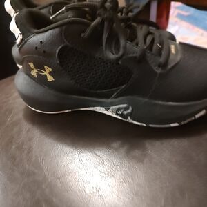 Black and Gold Athletic Sneakers